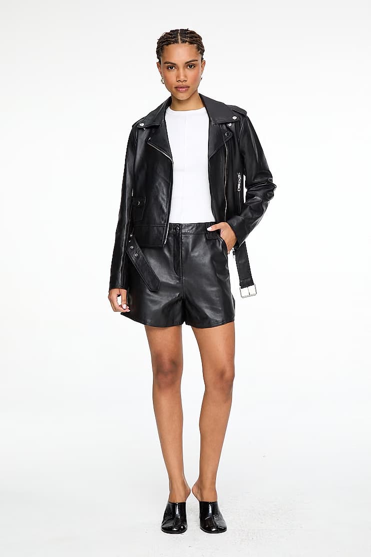 shorts de couro — foto 4