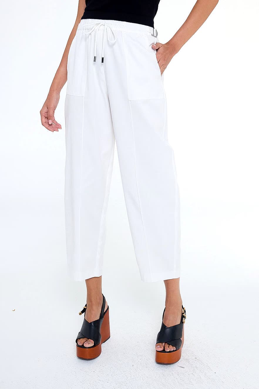 calça de tencel ampla com gorgurão — foto 6